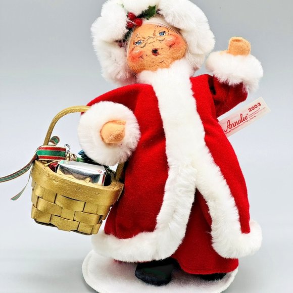Annalee Other - Annalee Mrs Claus Basket Gifts 6 inch 2003 Vintage Christmas Santa